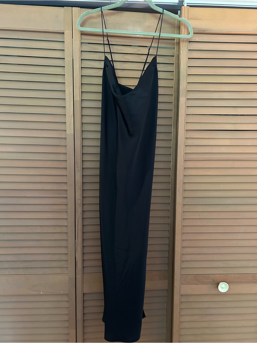 Banana Republic Black Cowl Neck Maxi Slip Dress